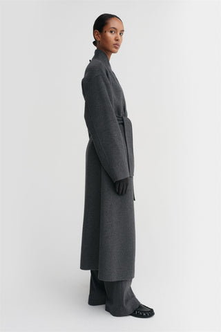 ALMADA LABEL - Mara Double Coat - Dark Grey