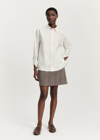 AIAYU - Penny Shirt - White Rose