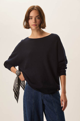 DES PETITS HAUTS - Aragone Sweater - Marine