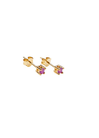 Pico Copenhagen - Cecilie Crystal Stud - Purple Opac