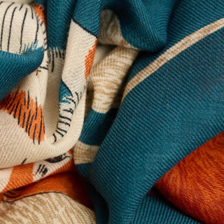 INOUI - Toutou Scarf 100 - Bleu Canard