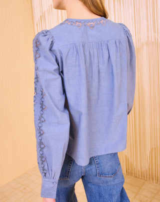 ULLA JOHNSON - Kady Blouse - Chambray