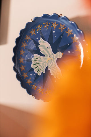 All The Luck in the World - Plate Blue With Moon and Bird