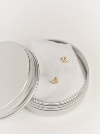 Englund1917 - Clover Studs - Gold