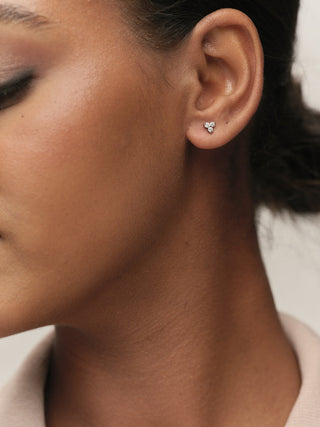 Englund1917 - Clover Studs - Silver