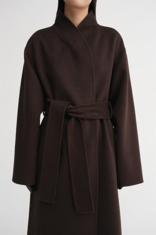 ALMADA LABEL - Mara Double Coat - Chocolate