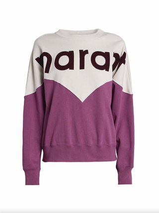 ISABEL MARANT ÈTOILE - Houston Sweatshirt - Ecru/Raspberry