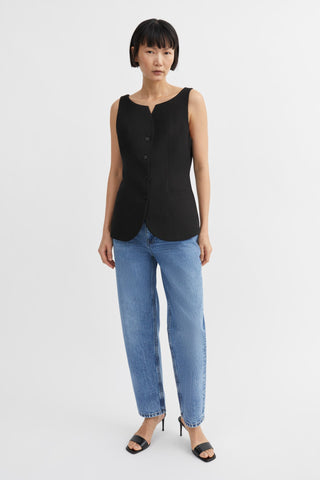 SKALL - Toni Waistcoat - Black