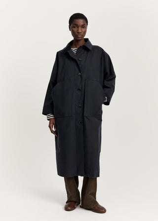 AIAYU - Jay Coat Oilskin - Navy