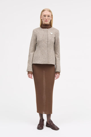 MKDT STUDIO - Julienne Wool Jacket - Mink Melange