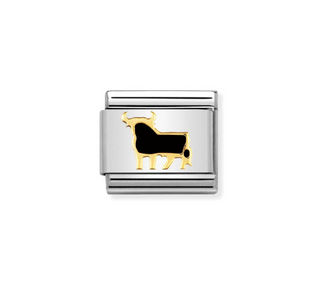 Nomination - Link COUNTRY enamel and 18k gold SPANISH BULL