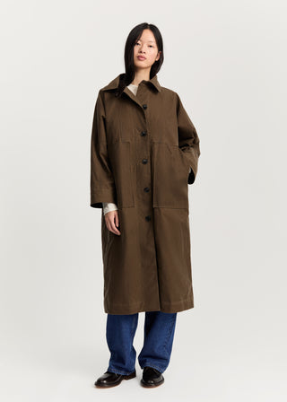 AIAYU - Jay Coat Oilskin - Bark