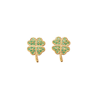 Pico Copenhagen - Clover Crystal Stud - Green