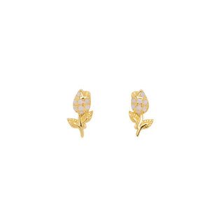 Pico Copenhagen - Tulip Studs - Milky
