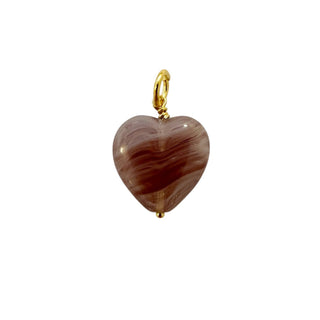 Pico Copenhagen - French Grande Heart Pendant - Boysenberry
