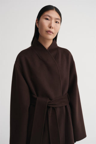 ALMADA LABEL - Mara Double Coat - Chocolate