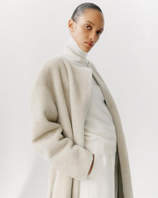 ALMADA LABEL - Shea Shearling Coat - Vanilla