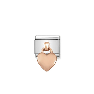 Nomination - Link 9k rose gold HEART CHARM