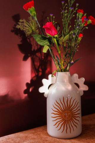 All The Luck in the World - Large Vase Sunny Face