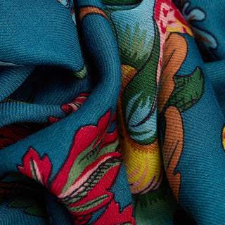 INOUI - Rococo Scarf 55 - Bleu Canard