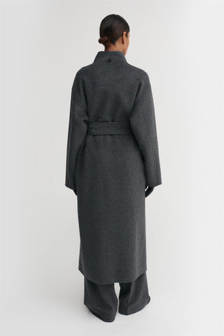 ALMADA LABEL - Mara Double Coat - Dark Grey