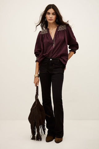 BA&SH - Samantha Top - Bordeaux