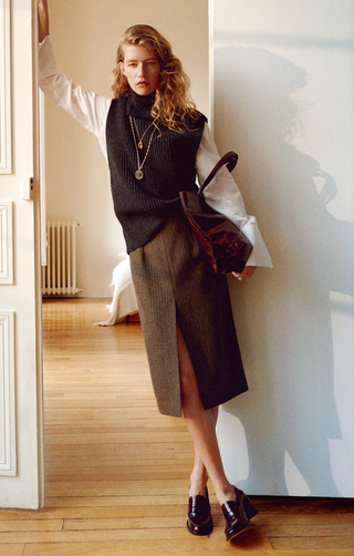 VANESSA BRUNO - Felindra Skirt - Kahki