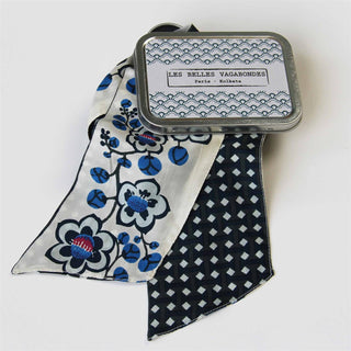 LES BELLES VAGABONDES - Bandeau Cotton Club - Bleu