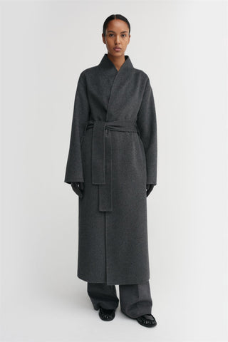 ALMADA LABEL - Mara Double Coat - Dark Grey