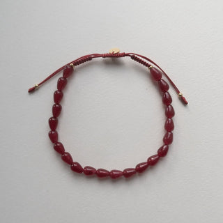 STINE A - Love Drop Bracelet - Burgundy