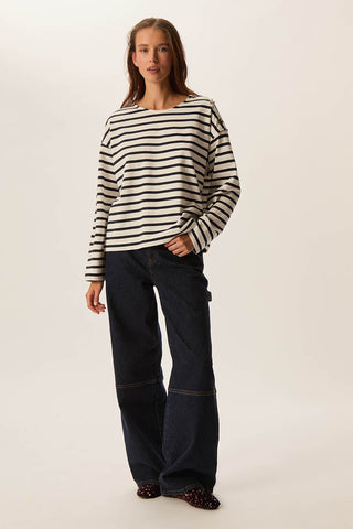 DES PETITS HAUTS - Filoute Sweatshirt - Ecru/Marine