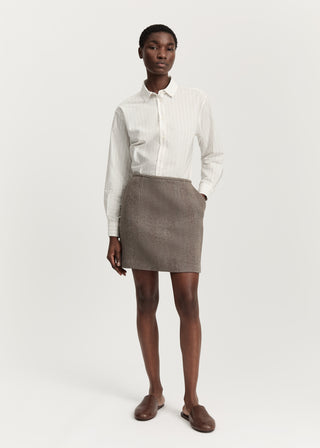 AIAYU - Mini Skirt - Herringbone