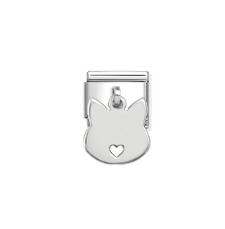 Nomination - Link CHARMS PLATES 925 sterling silver CAT FACE PENDANT