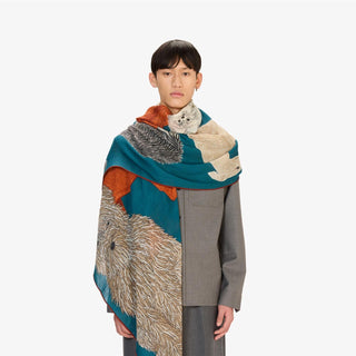 INOUI - Toutou Scarf 100 - Bleu Canard