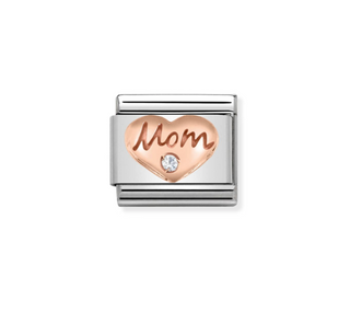 Nomination - Link SYMBOLS 9k rose gold MOM HEART