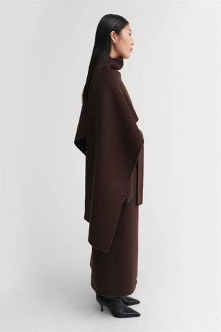 ALMADA LABEL - Micha Double Scarf - Chocolate