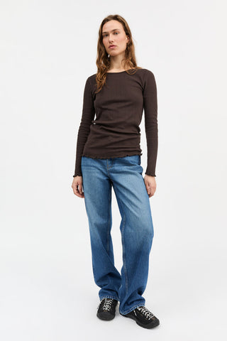 SKALL - Edie Blouse - Dark Brown