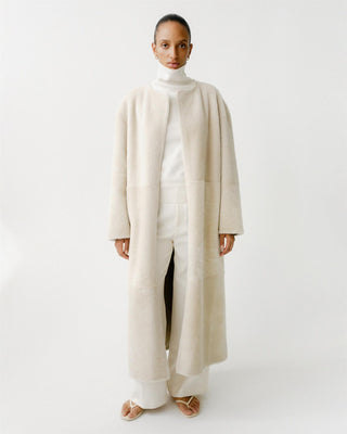 ALMADA LABEL - Shea Shearling Coat - Vanilla