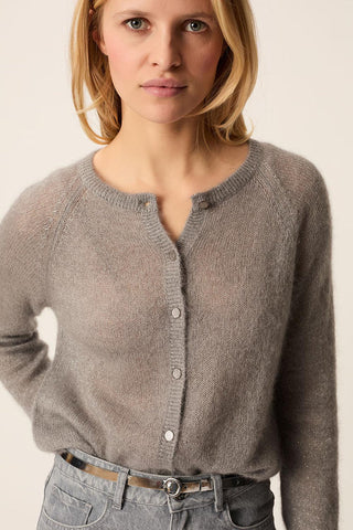 DES PETITS HAUTS - Binette Cardigan - Souris