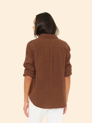 XIRENA - Scout Shirt - Cocoa Bean