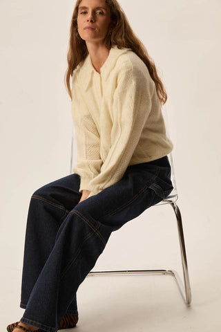 DES PETITS HAUTS - Capucine Cardigan - Creme