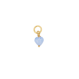 Pico Copenhagen - French Mini Heart Pendant - Sky