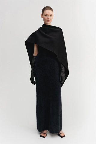 ALMADA LABEL - Fiona Brushed Cashmere Dress - Black