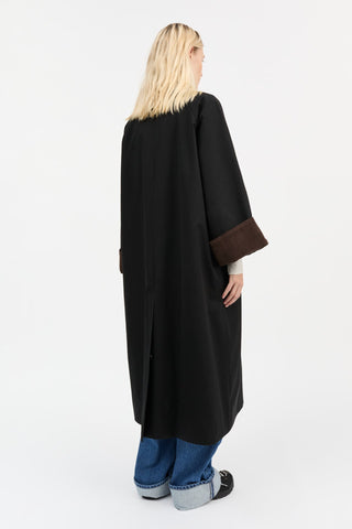 SKALL - Gaby Coat - Black/Brown