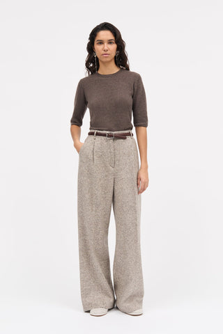 MKDT STUDIO - Pirka Wool Pant - Mink Melange