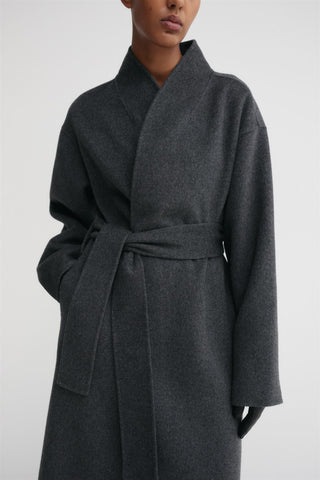 ALMADA LABEL - Mara Double Coat - Dark Grey