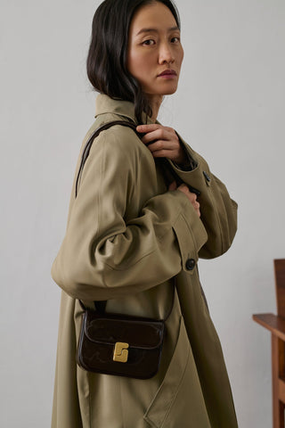 SOEUR - Bell Mini Bag - Marron Fonce