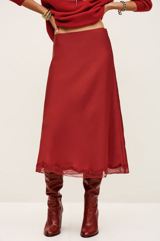 BA&SH - Cyla Skirt - Rouge
