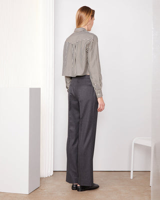 Officine Générale - Ilenia Pants - Dark Heather Grey