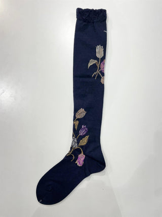 ANTIPAST - Bouquet Tulip High Sock - Navy